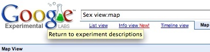 Google Experimental Labs - Map View